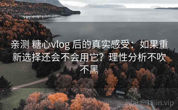 亲测 糖心vlog 后的真实感受：如果重新选择还会不会用它？理性分析不吹不黑