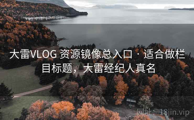 大雷VLOG 资源镜像总入口 · 适合做栏目标题，大雷经纪人真名