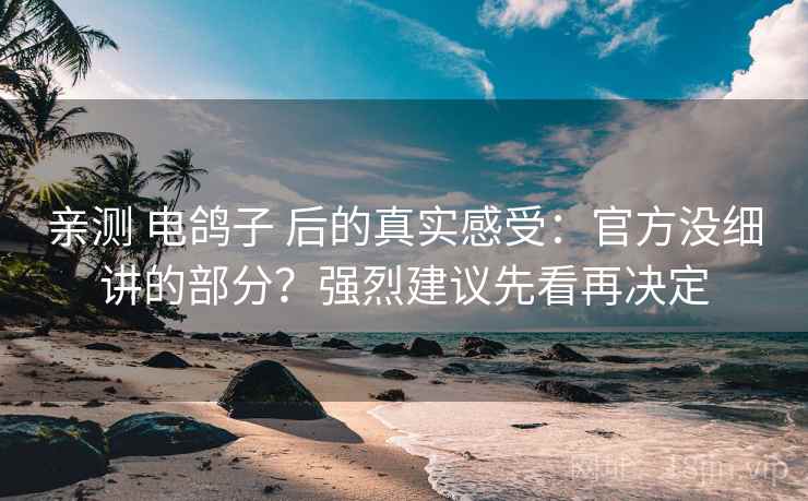 亲测 电鸽子 后的真实感受：官方没细讲的部分？强烈建议先看再决定