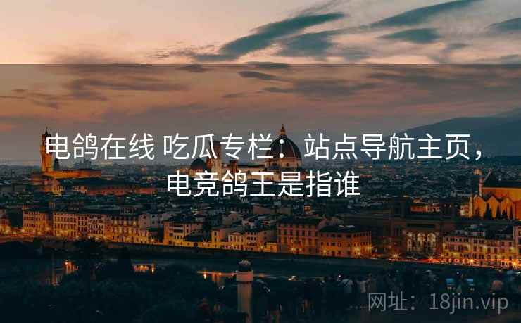 电鸽在线 吃瓜专栏：站点导航主页，电竞鸽王是指谁