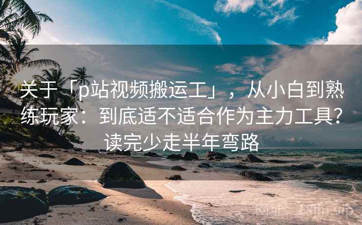 关于「p站视频搬运工」，从小白到熟练玩家：到底适不适合作为主力工具？读完少走半年弯路